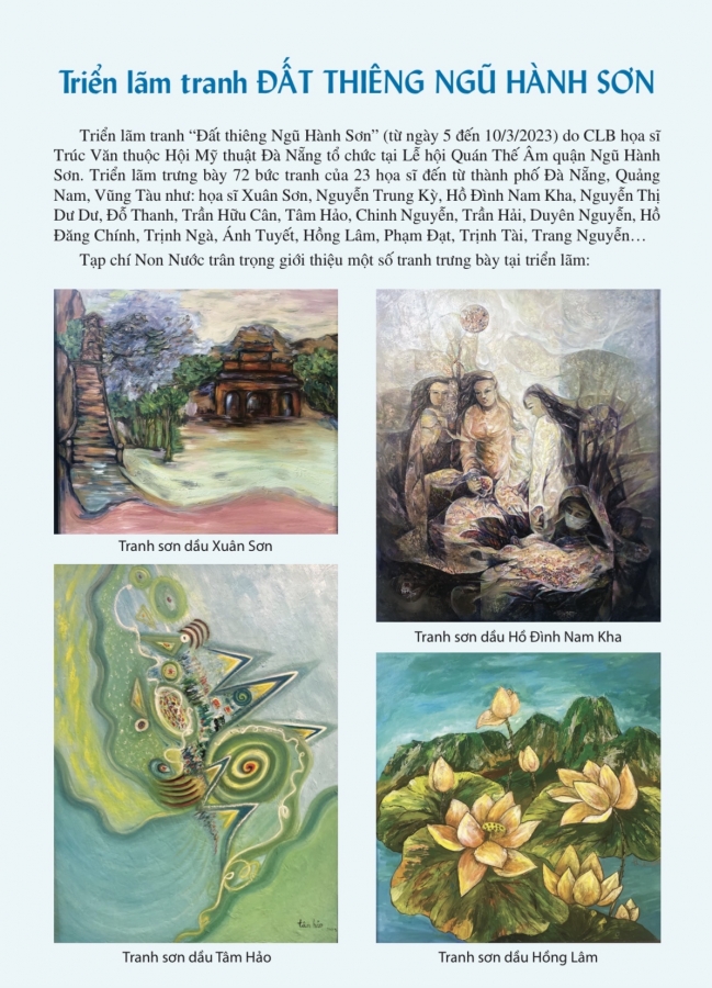 Triển lãm tranh Đất thiêng Ngũ Hành Sơn