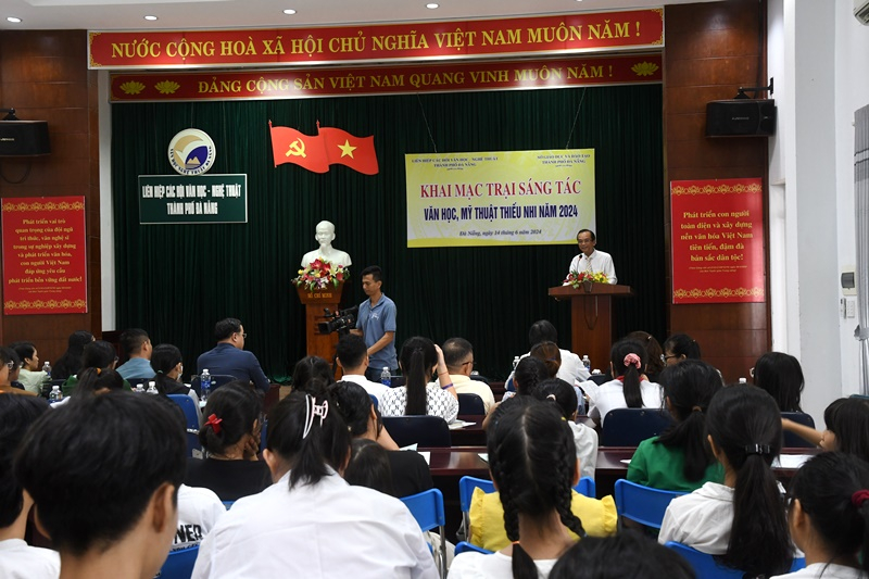 Khai mạc Trại sáng tác Văn học, Mỹ thuật thiếu nhi năm 2024