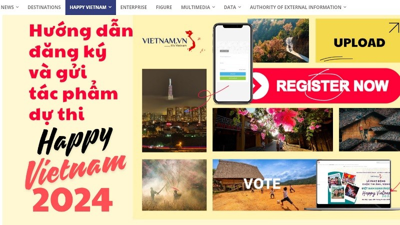 Gia hạn thời hạn nhận tác phẩm Cuộc thi ảnh, video “Việt Nam hạnh phúc - Happy Vietnam 2024”