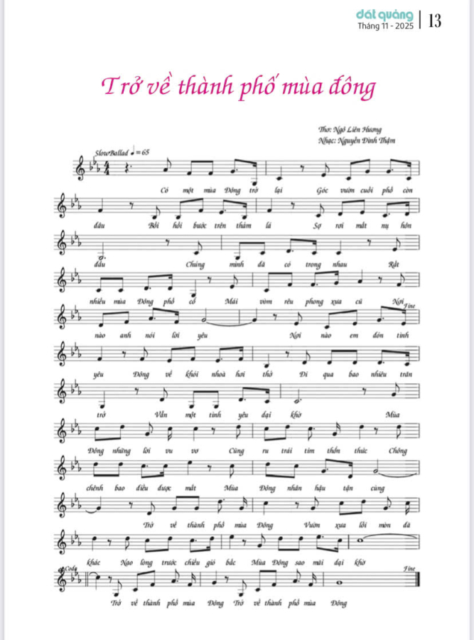 Trở về thành phố mùa đông