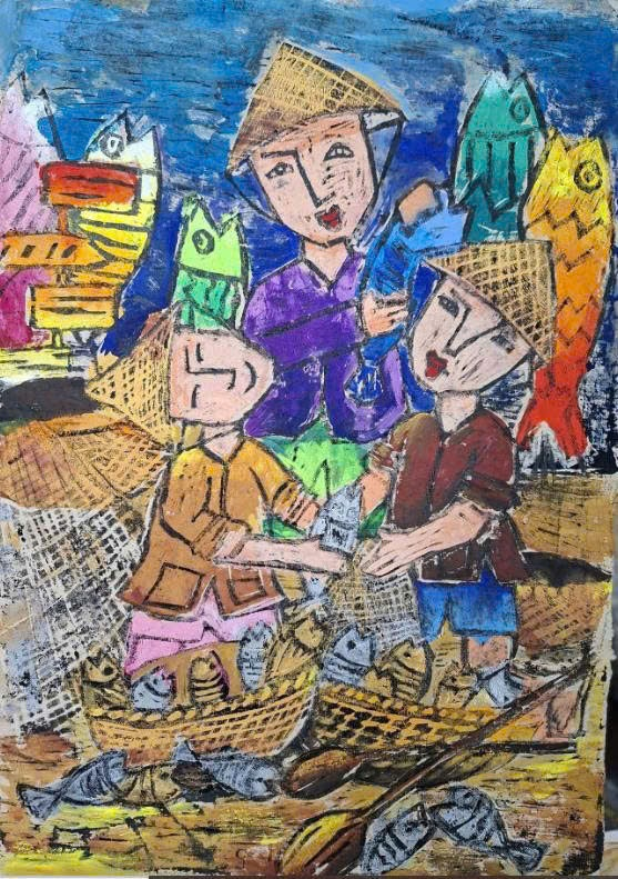 Một số tác phẩm đoạt giải Cuộc thi vẽ tranh thiếu nhi "Tự hào Đà Nẵng quê hương"