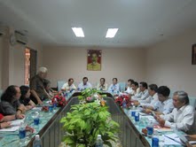 Họp bàn tổ chức Triển lãm Mỹ thuật Nam miền Trung và Tây Nguyên lần thứ  XVII năm 2013 tại Đà Nẵng 