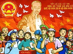 Cuộc thi tranh cổ động tuyên truyền Kỷ niệm 70 năm Ngày Tổng tuyển cử bầu ra Quốc hội Việt Nam 